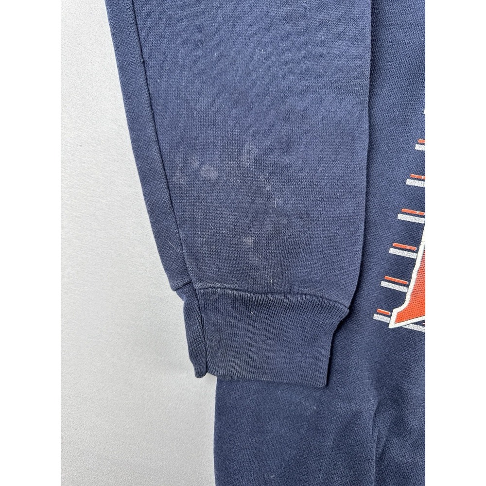 Vintage 90s Illinois Illini Sweatshirt NCAA College 1991 Navy Crewneck Mens L - Picture 7 of 13